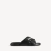 Sportliche Pool-Sandalen für Herren in Schwarz/Weiss