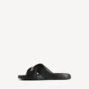 Sportliche Pool-Sandalen für Herren in Schwarz/Weiss