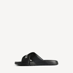 Sportliche Pool-Sandalen für Herren in Schwarz/Weiss