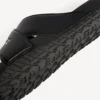Sportliche Pool-Sandalen für Herren in Schwarz/Weiss