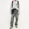 Sportlicher Rundhalspullover mit B-Crest-Logo «Grey» 671125TLV601300