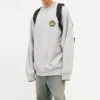 Sportlicher Rundhalspullover mit B-Crest-Logo «Grey» 671125TLV601300