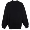 Sporty B Crest Logo Rundhalspullover «Schwarz» 671125TLV60-1000