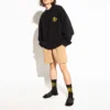 Sporty B Crest Logo Rundhalspullover «Schwarz» 671125TLV60-1000