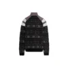 Sporty B Half Zip Track Mix Jacquard-Strickpullover «Black Grey» 675289T16171240