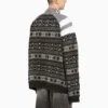 Sporty B Half Zip Track Mix Jacquard-Strickpullover «Black Grey» 675289T16171240