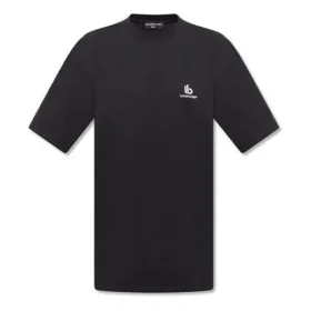 Sporty B Logo T-Shirt, Boxy Fit «Black» 681045TLVN11070