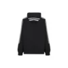 Sporty B Striped Sleeve Hoodie Oversized «Black White» 704023TMVG23869