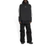 Sporty B Striped Sleeve Hoodie Oversized «Black White» 704023TMVG23869