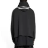 Sporty B Striped Sleeve Hoodie Oversized «Black White» 704023TMVG23869