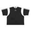Sporty B T-Shirt Boxy Fit «Black White» 699182TMVC41070