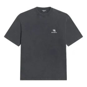 Sporty B T-Shirt in mittlerer Passform «Washed Black» 612966TLV991070