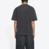 Sporty B T-Shirt in mittlerer Passform «Washed Black» 612966TLV991070