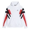 Sporty B Trainingsanzug-Hoodie mit Reissverschluss «Weiss Schwarz Rot» 675330TLVA39028
