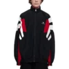 Sporty B Wende-Track-Jacke «Black Red White» 681445TKO481000