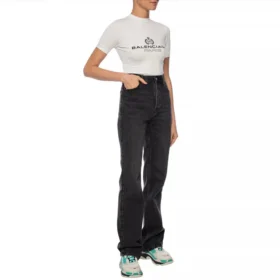 SS21 Alphabet Kurzarm-T-Shirt, weiss 594603TGV479000