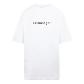 SS21 Bedrucktes T-Shirt mit Rundhalsausschnitt, weiss 641655TIV549040