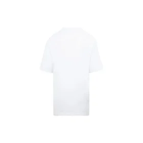 SS21 Bedrucktes T-Shirt mit Rundhalsausschnitt, weiss 641655TIV549040