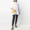 SS21 Bedrucktes T-Shirt mit Rundhalsausschnitt, weiss 641655TIV549040