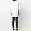 SS21 Bedrucktes T-Shirt mit Rundhalsausschnitt, weiss 641655TIV549040
