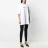 SS21 Bedrucktes T-Shirt mit Rundhalsausschnitt, weiss 641655TIV549040
