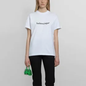 SS21 Casual T-Shirt mit Alphabet-Logo-Aufdruck, gross, kurzärmelig, weiss 612965TIV549040
