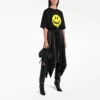 SS21 Drip Peace T-Shirt mit grossem Aufdruck, weite Passform, schwarz 641655TKVA11012