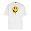 SS21 Drip Peace, weite Passform, Smile-Aufdruck, Casual, GS, weiss 641675TKVA18639