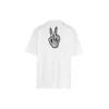 SS21 Drip Peace, weite Passform, Smile-Aufdruck, Casual, GS, weiss 641675TKVA18639