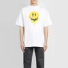 SS21 Drip Peace, weite Passform, Smile-Aufdruck, Casual, GS, weiss 641675TKVA18639