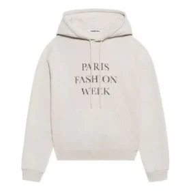 SS21 Fashion Week – geschrumpftes Kapuzen-Sweatshirt, grau 657683TKV852984