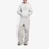 SS21 Fashion Week – geschrumpftes Kapuzen-Sweatshirt, grau 657683TKV852984