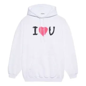 SS21 Hoodie mit Aufdruck, weiss 578135TJVL69040