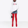 SS21 Hoodie mit Aufdruck, weiss 578135TJVL69040