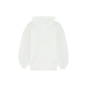 SS21 Hoodie mit Logo-Aufdruck, weiss 641529TJVI69040
