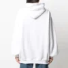 SS21 Hoodie mit Logo-Aufdruck, weiss 641529TJVI69040
