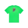 SS21 Kurzarm-Unisex-T-Shirt mit kleinem Cartoon-Print, grün 612966TJVM93302