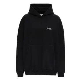 SS21 Logo-Hoodie aus Baumwolle «Black» 620947TKV871070