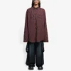 SS21 Oversize-Karoshirt mit langen Ärmeln, braun 658806TKM366100