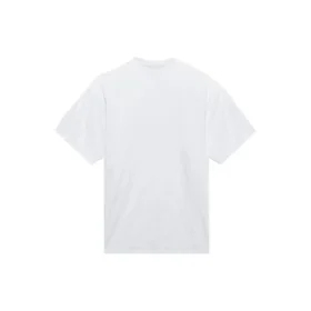 SS21 Retro-T-Shirt aus Leinwandbindung, weite Passform, kurzärmelig, Unisex, weiss 657059TKV949000