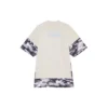 SS21 Retro-T-Shirt mit kurzen Ärmeln, weiss, doppellagig 641584TJVI19013