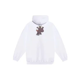 SS21 Unisex-Modell mit kleinem Cartoon-Print, weiss 578135TJVE69000