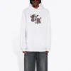 SS21 Unisex-Modell mit kleinem Cartoon-Print, weiss 578135TJVE69000