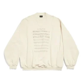 SS24-Logo mit Noten-Sweater «Beige» 699212TMVO69069