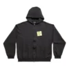 Sticky Note Zip-Up-Hoodie, Medium Fit «Black Faded» 744457TOVD31055