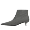Stiefel aus Wolle mit Karomuster und spitzer Zehenpartie «Grey» 579218W1SR01214