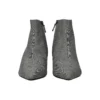 Stiefel aus Wolle mit Karomuster und spitzer Zehenpartie «Grey» 579218W1SR01214