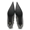 Stiefel aus Wolle mit Karomuster und spitzer Zehenpartie «Grey» 579218W1SR01214