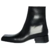 Stiefel mit eckiger Spitze «Schwarzes Leder» 678108WBC301000