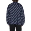 Strickjacke mit Allover-Logo «Blue White» 736248T32338502
